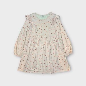 Hanna Andersson Heart Pattern Pale Pink Dress